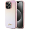 Telefoniümbris Guess Saffiano Iridescent Script GUHCP14LPSAIRSP, Apple iPhone 14 Pro, roosa
