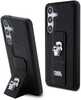 Telefoniümbris Karl Lagerfeld Gripstand Saffiano Karl&Choupette Pins KLHCS24SGSAKCPK, Samsung Galaxy S24, must