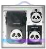Nimmy 3in1 komplekt, telefoniümbris + kott + asjadeotsija, Big Eyed Pet 2.0 Panda, must