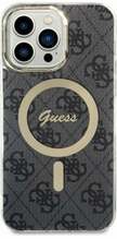 Telefoniümbris Guess 4G IML MagSafe GUHMP14XH4STK, Apple iPhone 14 Pro Max, must
