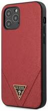 Telefoniümbris Guess GUHCP12LVSATMLRE Saffiano Case, Apple iPhone 12 Pro Max, punane