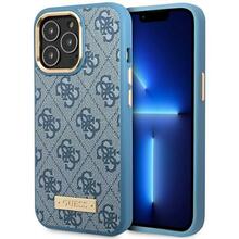 Telefoniümbris Guess GUHMP14LU4GPRB 4G Logo Plate MagSafe, Apple iPhone 14 Pro, sinine