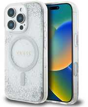 Telefoniümbris Guess GUHMP16XRGRGES Resin Gradient Glitter MagSafe, Apple iPhone 16 Pro Max, hõbe