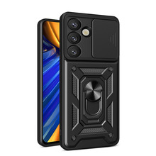 Hybrid Armor Camshield ümbris alusega ja kaamera kattega, HURTEL, Oppo F29 5G, must