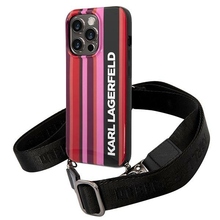 Telefoniümbris Karl Lagerfeld KLHCP14XSTSTP Color Stripes Strap, Apple iPhone 14 Pro Max, roosa