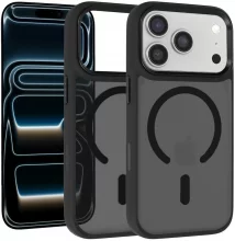 Telefoniümbris Liavec Cloudy Case with Metal Camera Frame, iPhone 18 Pro Max/17 Pro Max, must, Camera Control Button