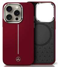 Silikoonümbris Mercedes MEHMP16X23SUMSR, Apple iPhone 16 Pro Max, punane Stripe MagSafe