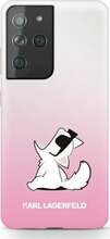 Telefoniümbris Karl Lagerfeld KLHCS21LCFNRCPI, Samsung Galaxy S21 Ultra, roosa
