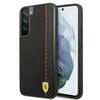 Telefoniümbris Ferrari On Track Carbon Stripe FESAXHCS22MBK, Samsung Galaxy S22 Plus, must