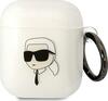 Karl Lagerfeld KLA2HNIKTCT AirPods 1/2 ümbris, läbipaistev, Karl`s Head