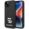 Telefoniümbris Karl Lagerfeld Silicone Choupette Body KLHCP14MSLCTBK, Apple iPhone 14 Plus/15 Plus 6.7, must