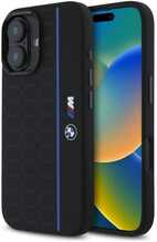 Telefoniümbris BMW BMHMP16S23SHEB Silikon Hexagon Line MagSafe, Apple iPhone 16, must
