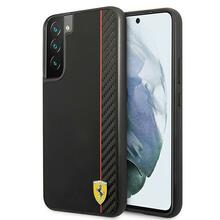 Telefoniümbris Ferrari On Track Carbon Stripe FESAXHCS22MBK, Samsung Galaxy S22 Plus, must