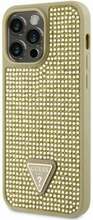 Telefoniümbris Guess GUHCP14LHDGTPD Rhinestone Triangle, Apple iPhone 14 Pro, kuldne