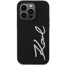 Telefoniümbris Karl Lagerfeld KLHCN61SKSVGK Silicone Signature, Apple iPhone 11/Xr, must