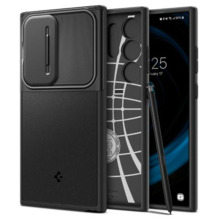 Telefoniümbris Spigen Optik Armor, Samsung Galaxy S24 Ultra, must