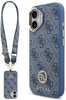 Telefoniümbris Guess 4G Strass Logo & Big Strap Metal Buttons MagSafe, Apple iPhone 17, sinine