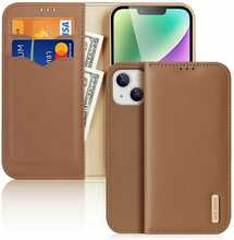 Telefoniümbris Dux Ducis Hivo wallet case RFID blocking, Apple iPhone 15 Plus, pruun