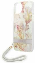 Telefoniümbris Guess Flower Strap GUOHCP14MHFLSU, Apple iPhone 14 Plus, lilla