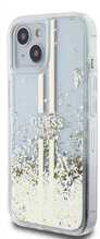 Telefoniümbris Guess Liquid Glitter Gold Stripes GUHCP15MLFCSEGT, Apple iPhone 14 Plus/15 Plus, läbipaistev