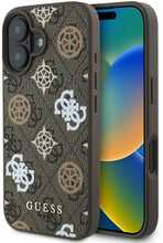 Telefoniümbris Guess PU 4G Peony MagSafe, Apple iPhone 16, pruun