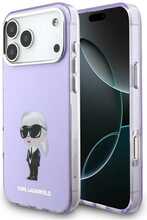 Telefoniümbris Karl Lagerfeld IML Aquarelle Karl & Choupette & Logo MagSafe, Apple iPhone 17 Pro Max, lilla