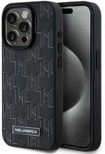 Telefoniümbris Karl Lagerfeld PU Leather Monogram, Apple iPhone 15 Pro, must