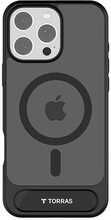 Telefoniümbris Torras Pstand Series, Apple iPhone 16 Pro, must