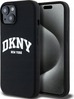 Telefoniümbris DKNY Liquid Silicone White Printed Logo MagSafe DKHMP15SSNYACH, Apple iPhone 13/14/15, must
