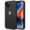 Telefoniümbris Ferrari FEHCP14MRBUK Leather Stamp Sides, Apple iPhone 14 Plus, must