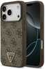 Telefoniümbris Guess Leather 4G Triangle Strass MagSafe, Apple iPhone 17 Pro, pruun