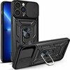 Hurtel Hybrid Armor Camshield ümbris, Apple iPhone 13 Pro Max, must