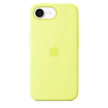 Telefoniümbris Apple Silicone Case, iPhone 16e, neon yellow