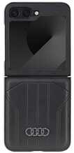 Telefoniümbris Audi Synthetic Leather AU-TPUPCFlip6-Q5/D1-BK, Samsung Galaxy Z Flip 6, must