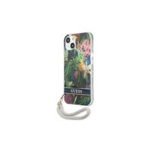 Telefoniümbris Guess GUHCP13SHFLSB Flower Strap, Apple iPhone 13 mini, sinine