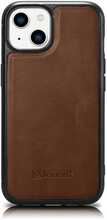 Telefoniümbris iCarer Leather Oil Wax WMI14220719-BN, Apple iPhone 14 Plus, pruun