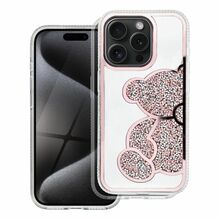 OEM TEDDY BEAR ümbris, Apple iPhone 16 Pro Max, roosa