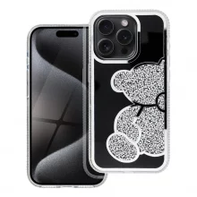 OEM TEDDY BEAR ümbris, Apple iPhone 16, hõbe