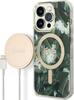 Guess GUBPP14LHJEACSA Jungle MagSafe komplekt, Apple iPhone 14 Pro, roheline