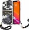 Telefoniümbris Guess GUHCP13SKCABBK Camo Strap Hard Case, Apple iPhone 13 mini, must