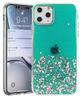 Silikoonümbris Fusion Accessories Glue Glitter, Apple iPhone 13 Pro Max, roheline