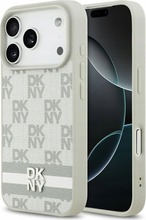 Telefoniümbris DKNY Checkered with Printed Stripes, Apple iPhone 17 Pro, beež
