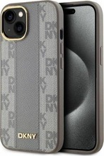 Telefoniümbris DKNY Leather Checkered Mono Pattern MagSafe DKHMP14SPCPVSLE, Apple iPhone 14, beež