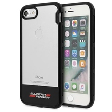 Telefoniümbris Ferrari Racing Shield Hardcase FEHCP7BISBK, Apple iPhone 7/8/SE 2020/SE 2022, poolläbipaistev must