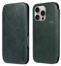 Telefoniümbris HDD Classic Wallet Case, Apple iPhone 12/12 Pro, roheline