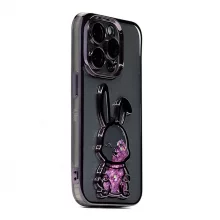 iLike silikoonümbris Print Desire Rabbit, Apple iPhone 15 Pro Max, lilla