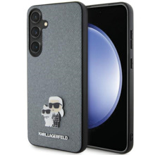 Telefoniümbris Karl Lagerfeld Saffiano Karl & Choupette Metal Pin KLHCS24SPSAKCMPG, Samsung Galaxy S24, hall