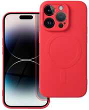 Telefoniümbris Silicone Mag Cover, Apple iPhone 14 Pro, punane
