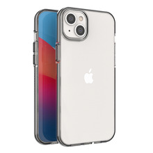 Spring Case ümbris, Apple iPhone 14 Plus, silikoon, must raam
