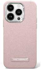 Telefoniümbris Karl Lagerfeld FW Metal Plate MagSafe, Apple iPhone 16, roosa